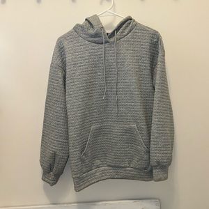 Gray sweatshirt hoodie